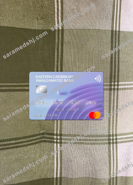 Antigua and Barbuda Eastern Caribbean Amalgamated Bank mastercard photolook front
